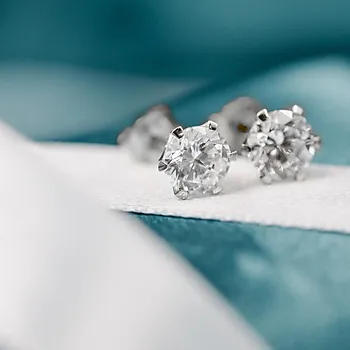 Bilde nummer 3 av Contessa LAB diamantøredobber i 585 hvitt gull 2,00 ct