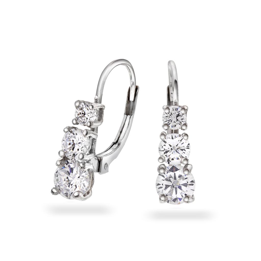 Pan Jewelry, Øredobber i 925 sølv med zirkonia