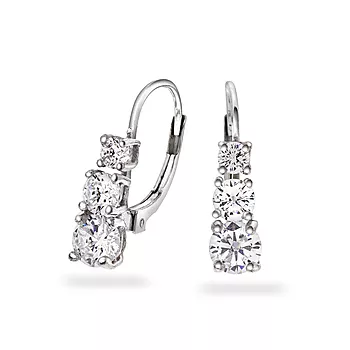 Pan Jewelry, Øredobber i 925 sølv med zirkonia