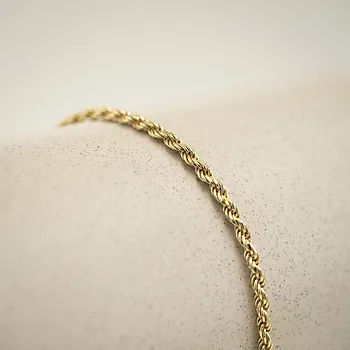 Bilde nummer 2 av Cordel armbånd i 925 forgylt sølv, 19 cm