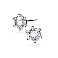 Contessa LAB diamantøredobber i 585 hvitt gull 1,00 ct