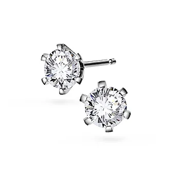 Contessa LAB diamantøredobber i 585 hvitt gull 1,00 ct