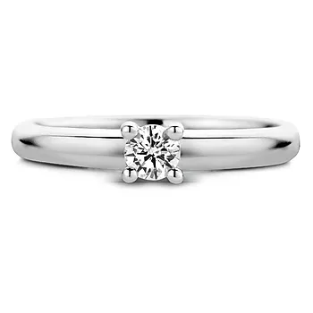 Bilde nummer 2 av Ti Sento, Solitaire ring i 925 sølv med zirkonia