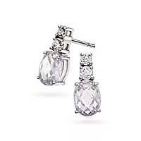 Pan Jewelry, Øredobber i sølv med zirkonia