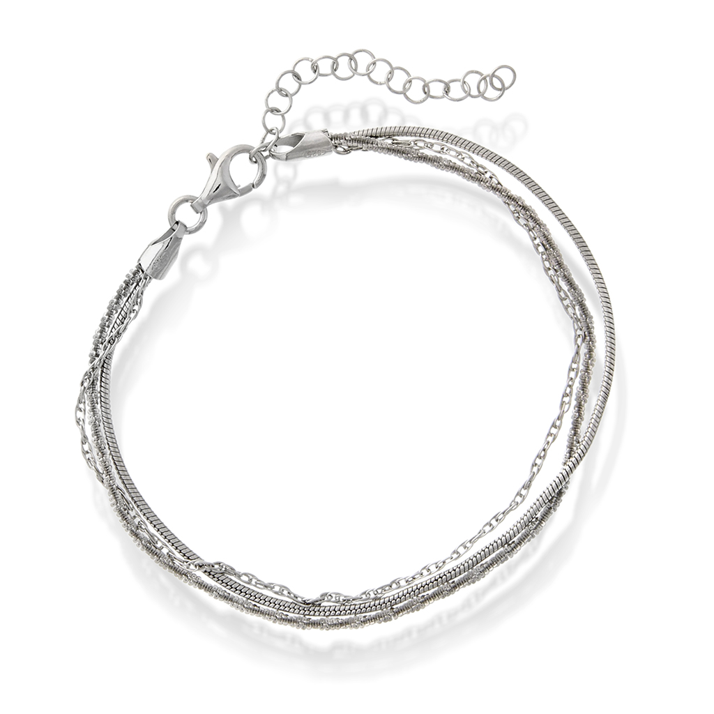 Pan Jewelry, Armbånd i 925 sølv, 19 cm