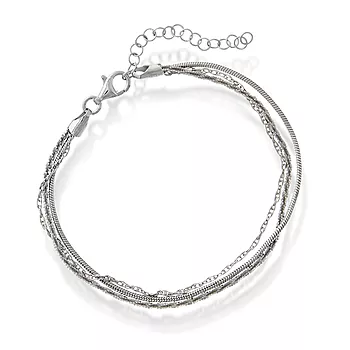 Pan Jewelry, Armbånd i 925 sølv, 19 cm