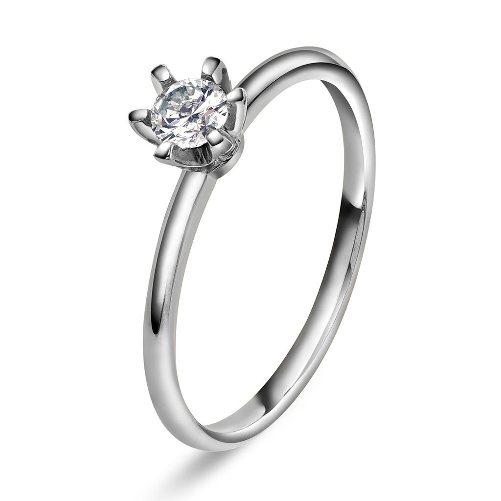 Vida ring i gull med dia 0,25 ct TWSI, størrelse Vida ring i gull med dia 0,25 ct TWSI, 52