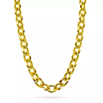 Pan Jewelry, Anker kjede i forgylt 925 sølv 11,85 mm, 50 cm