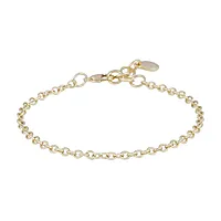 Essential armbånd i forgylt messing
