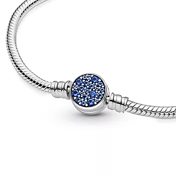 Bilde nummer 3 av Pandora Moments, Armbånd i 925 sølv med blå zirkonia