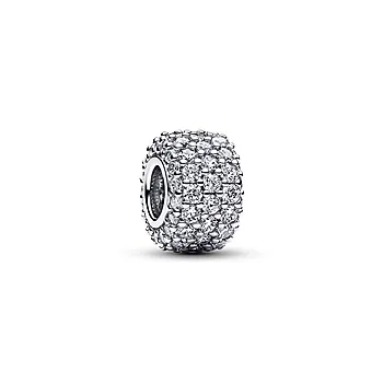 Pandora Moments, Charms i 925  sølv med trippel pavé