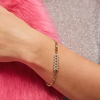 Bilde nummer 2 av Crown armbånd i 925 forgylt sølv