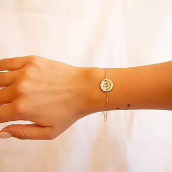 Bilde nummer 3 av Pan Jewelry, Armbånd i 925 sølv med zirkonia og teksten "Alt blir bra"