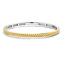 Ti Sento, Armbånd i forgylt 925 sølv med flettet design