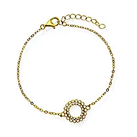 Aura armbånd i 925 forgylt sølv