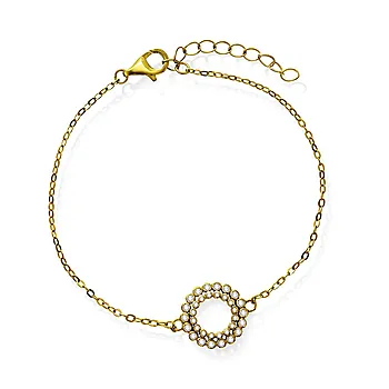 Aura armbånd i 925 forgylt sølv