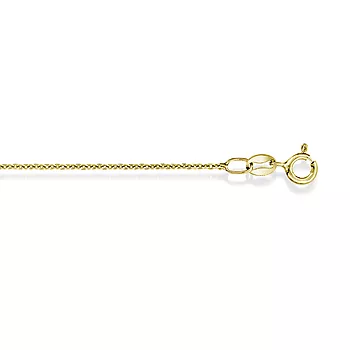 Pan Jewelry, Ankerkjede i 925 forgylt sølv 1,2 mm, 34-80 cm