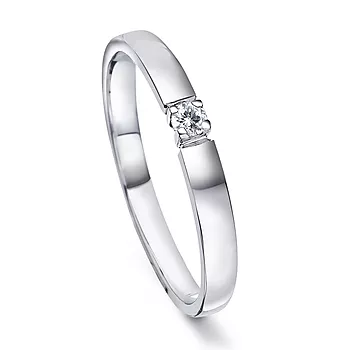 Pan Jewelry, Angelica alliansering i 585 hvitt gull med diamanter 0,07 ct WSI