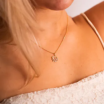 Bilde nummer 2 av Pan Jewelry, Anheng i 585 gult gull med zirkonia