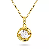 Pan Jewelry, Smykke i forgylt 925 sølv med hvit zirkonia