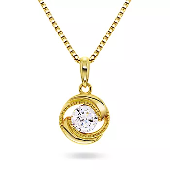 Pan Jewelry, Smykke i forgylt 925 sølv med hvit zirkonia
