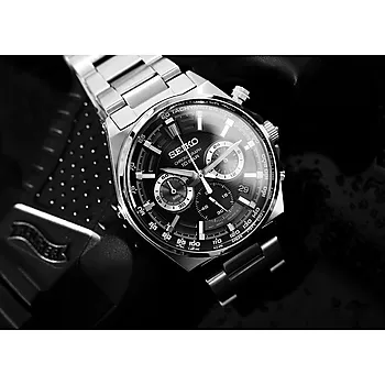 Bilde nummer 2 av Seiko, Basic herreklokke med stållenke og kronograf