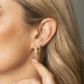 Bilde nummer 2 av Pan Jewelry, Øreringer i 925 forgylt sølv