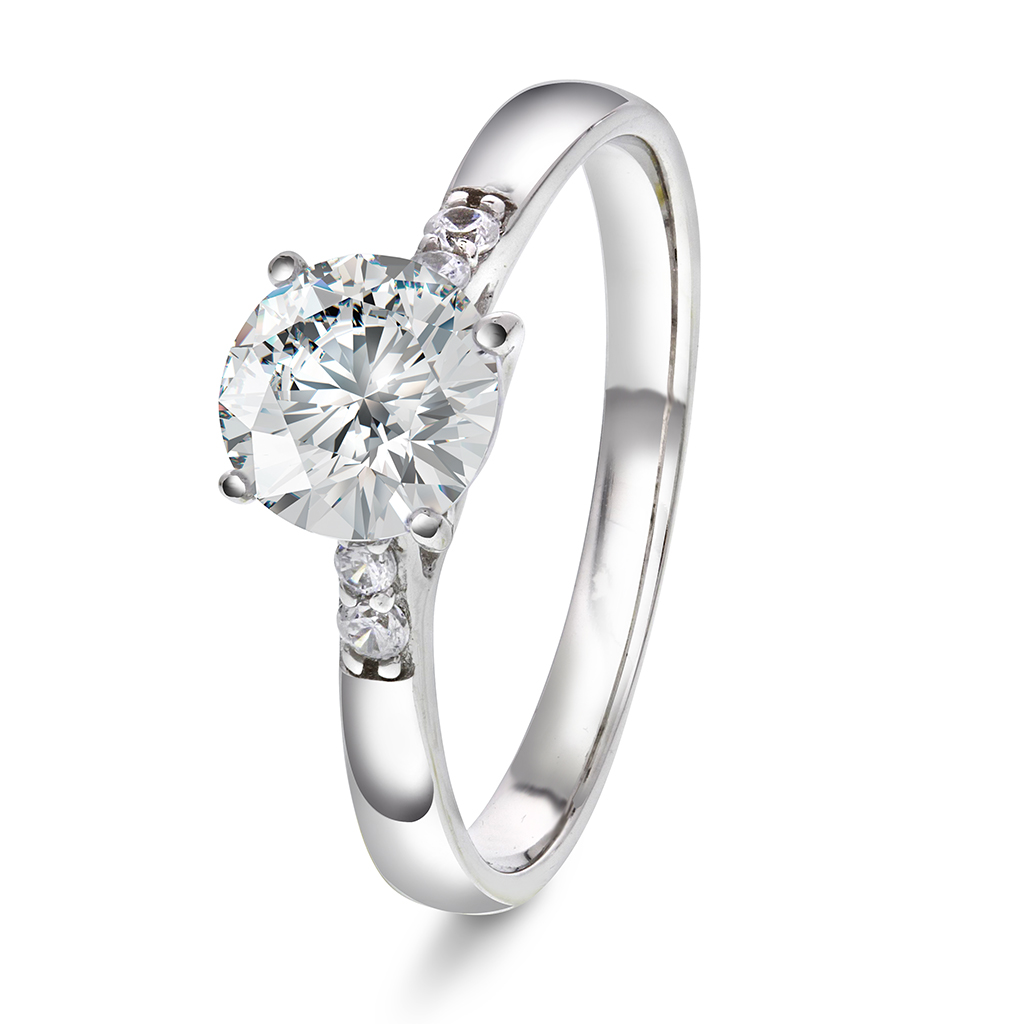 Pan Jewelry, Ring i sølv med zirkonia, størrelse 60