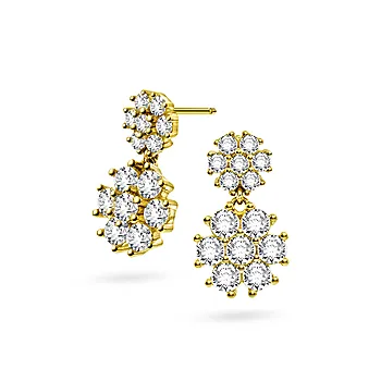 Pan Jewelry, Øredobber i 925 forgylt sølv med zirkonia