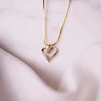 Bilde nummer 3 av Diamantanheng i 585 gult gull 0,05 ct