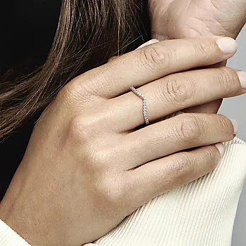 Bilde nummer 2 av Pandora Timeless, Ring i 925 rosèforgylt sølv med zirkoner