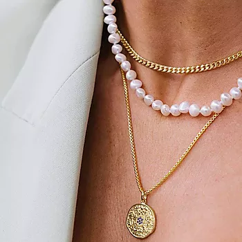 Bilde nummer 2 av Pan Jewelry, Smykke i 925 sølv med barokk ferksvannsperler