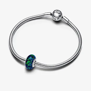 Bilde nummer 3 av Pandora Moments, Charm i 925 sølv med LAB opal