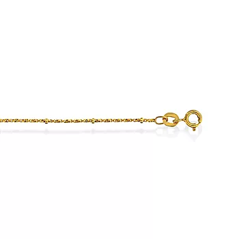Pan Jewelry, Kjede i forgylt 925 sølv med kuler, 45 cm