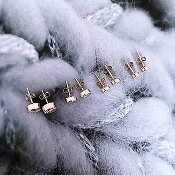 Bilde nummer 4 av Pan Jewelry, Øredobber i 585 gult gull med zirkonia