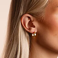 Bilde nummer 2 av Liddy øreringer i forgylt messing