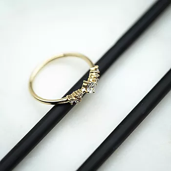Bilde nummer 4 av Pan Jewelry, Ring i 585 gult gull med zirkonia