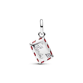 Charms i 925 sølv med brev til julenissen