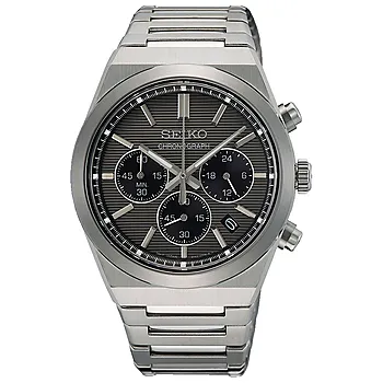 Seiko, Basic Herreklokke med stållenke og kronograf