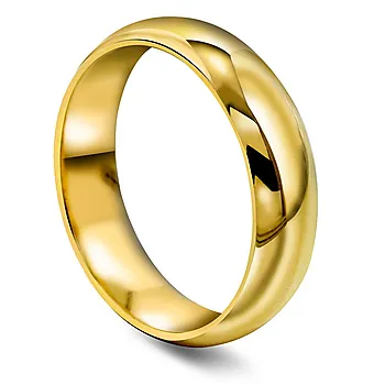 Giftering i 375 gult gull | 5 mm bredde
