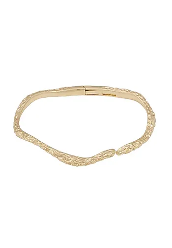 Cat armring i forgylt messing