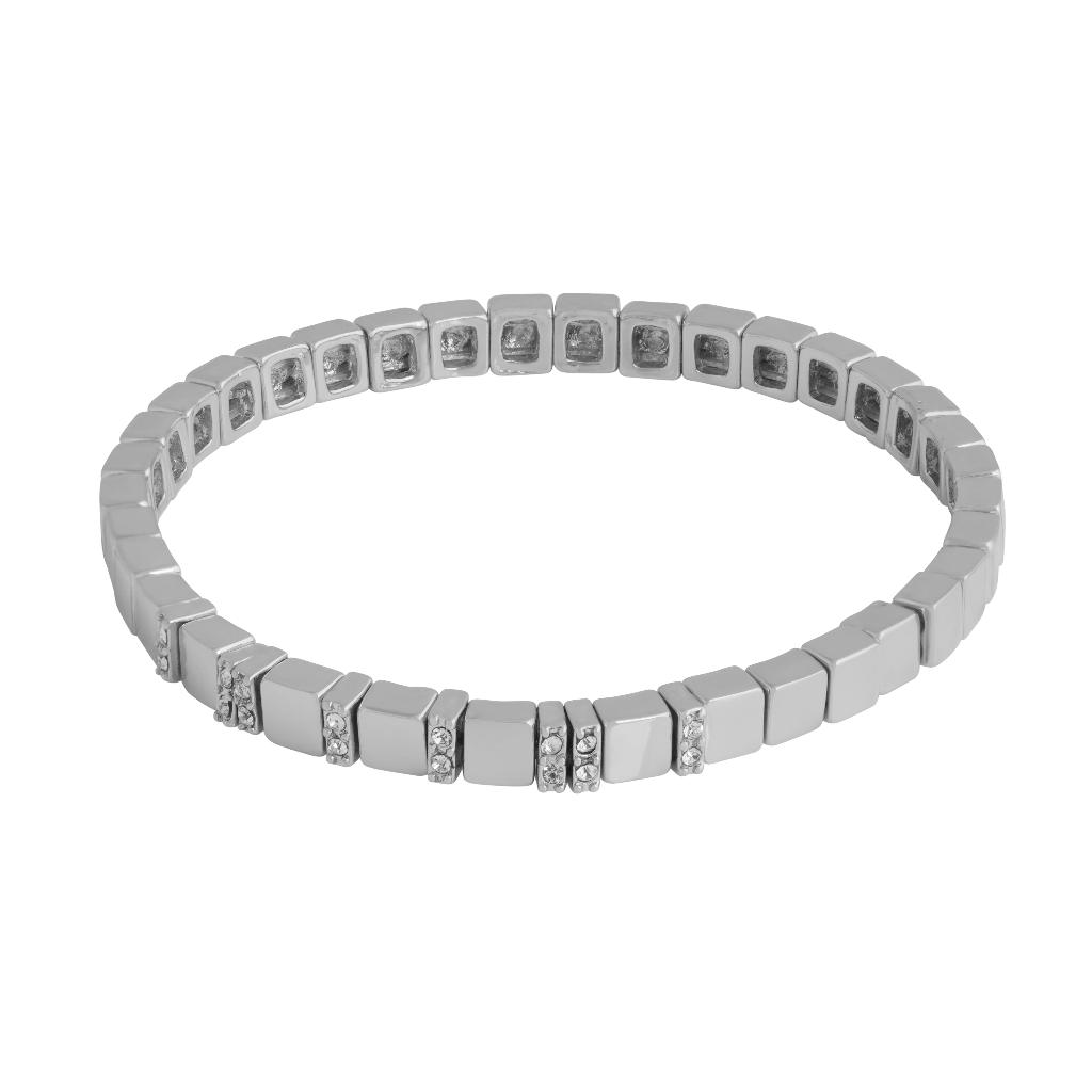 Brick armbånd i messing med strikk