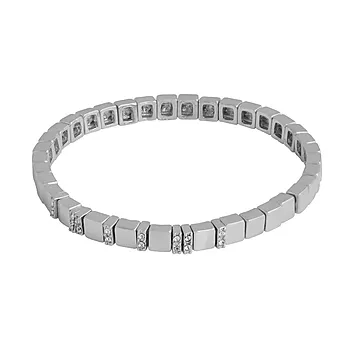 Brick armbånd i messing med strikk