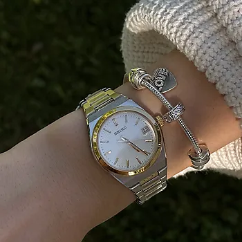 Bilde nummer 3 av Seiko, Conseptual dameklokke i flerfarget stål med lenke