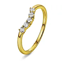 Swan tail ring i 925 forgylt sølv