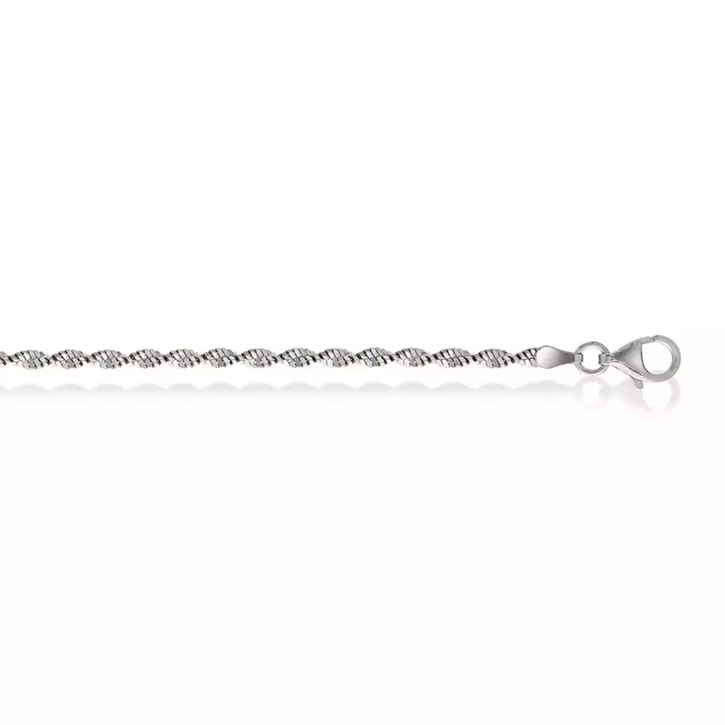 Pan Jewelry, Armbånd i rodinert 925 sølv 19 cm