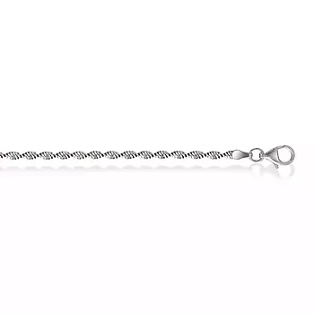 Pan Jewelry, Armbånd i rodinert 925 sølv 19 cm