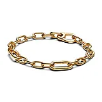 Armbånd i forgylt med ledd
