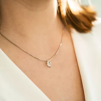 Bilde nummer 2 av Pan Jewelry, Anheng i 585 hvitt gull med zirkonia