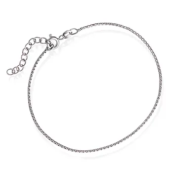 Pan Jewelry, Veneziansk armbånd i rhodinert 925 sølv, 19 cm